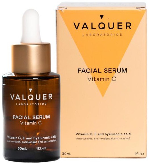 SERUM FACIAL CON VITAMINA C Y ÁCIDO HIALURÓNICO - VALQUER