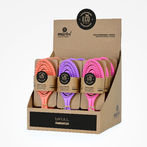 CEPILLO ESQUELETO BIODEGRADABLE FLÚOR - DESENREDANTE - BIFULL